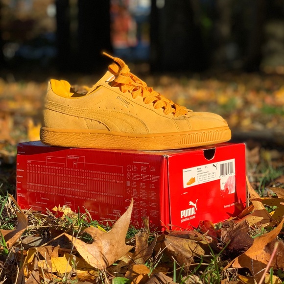 Rare yellow on yellow Puma Clyde worn only once - Picture 3 of 3